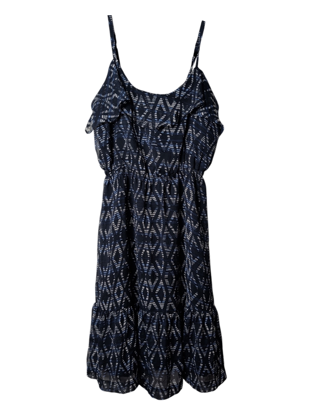 GAP Navy Printed Midi Sundress with Spaghetti Straps - Picture 3 of 11